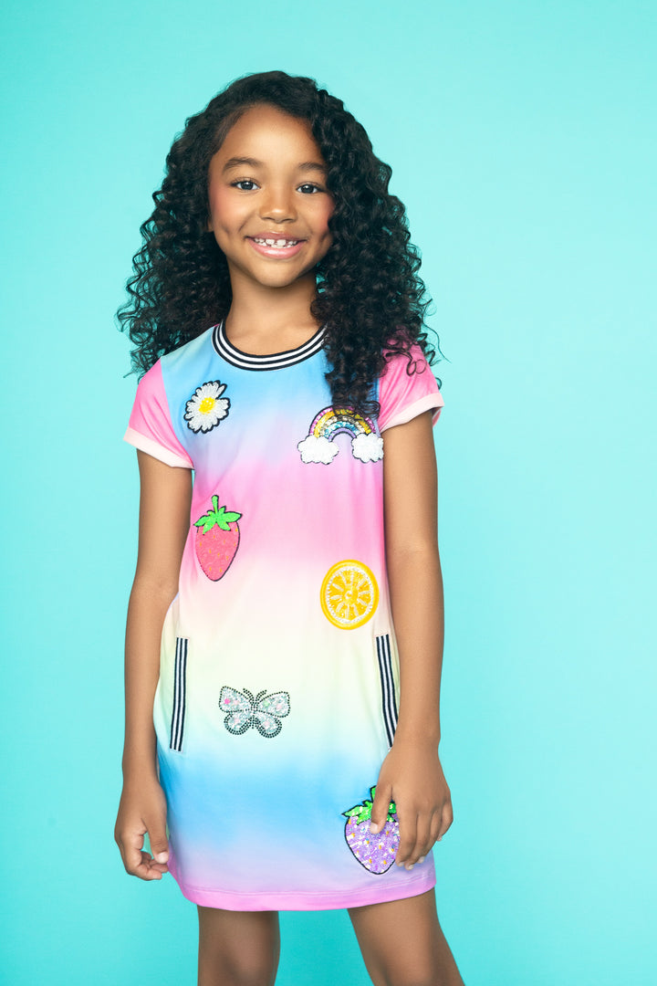 Tie Dye Ombre Fruit Dress