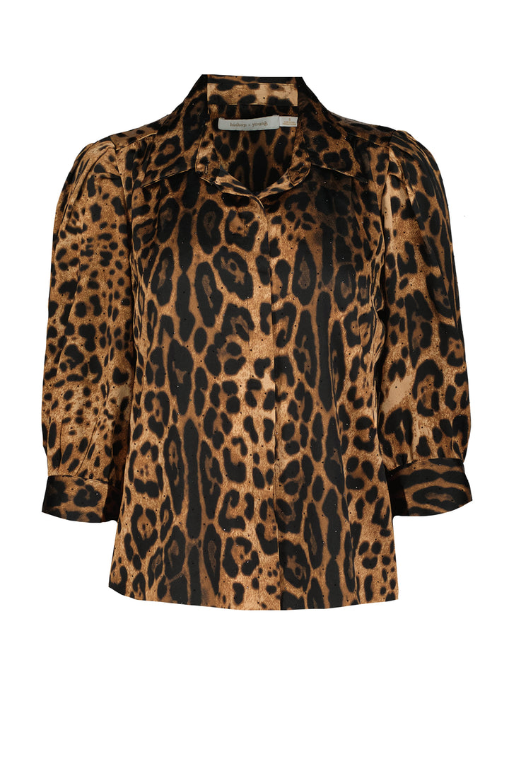 Bishop + Young Cate Studded Blouse in Leo Print — view 1