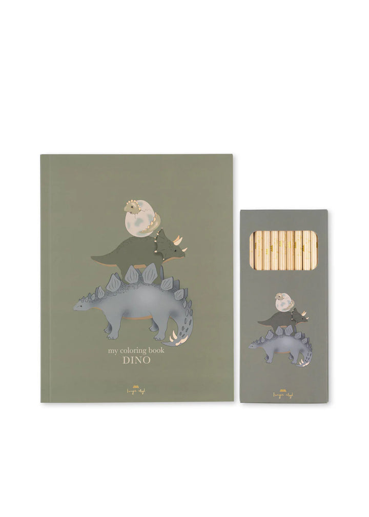 Dino Coloring Book Set