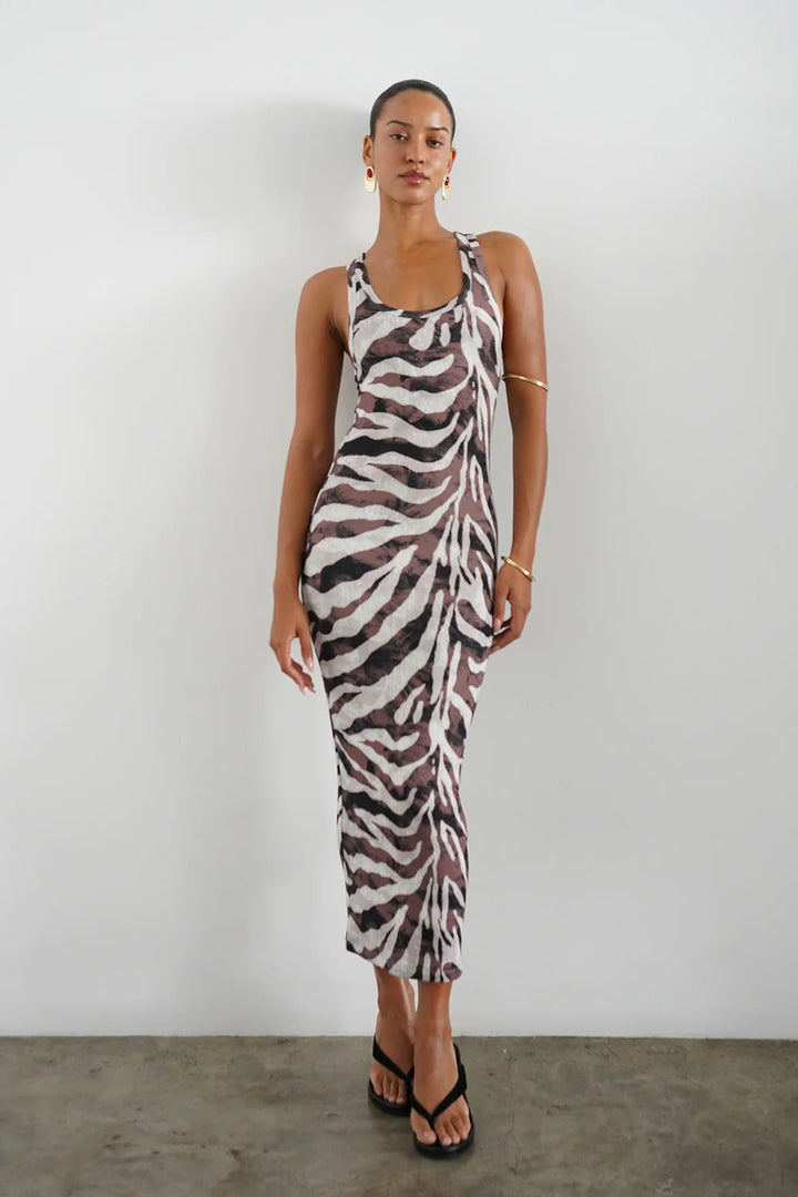 Safari Rib Midi Dress