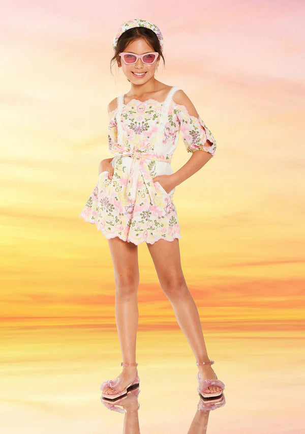 Luneta ルネッタ　Quilting Rompers×Fur Bolero Luneta ルネッタ Quilting Rompers×Fur Bolero