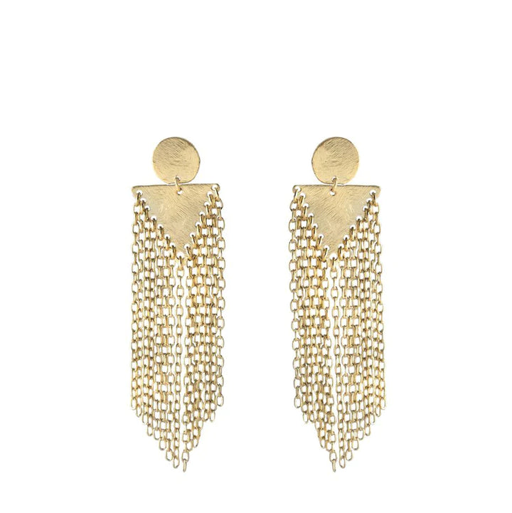 Kayly Geometric Mini Fringe Statement Earring