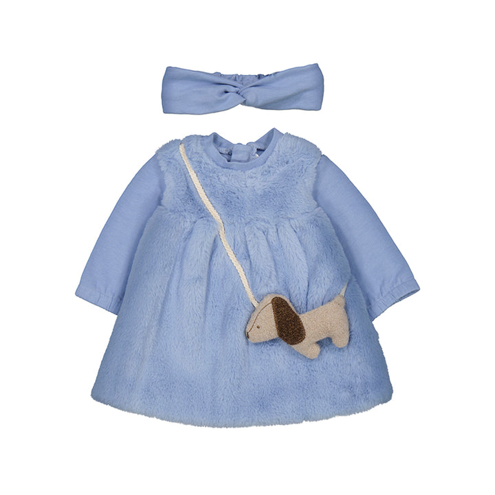 Puppy Dog Purse Dress with Headband
