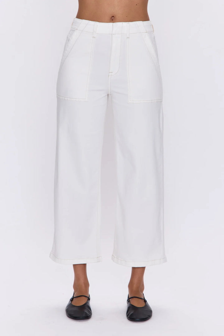 Sophia Wide Leg Pants in Le Blanc