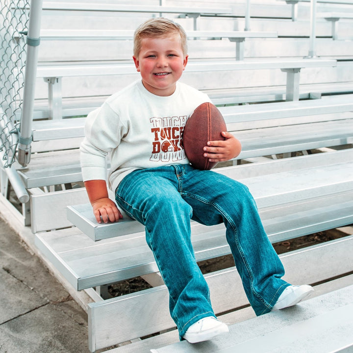 Game Day Touchdown Pullover in Natural