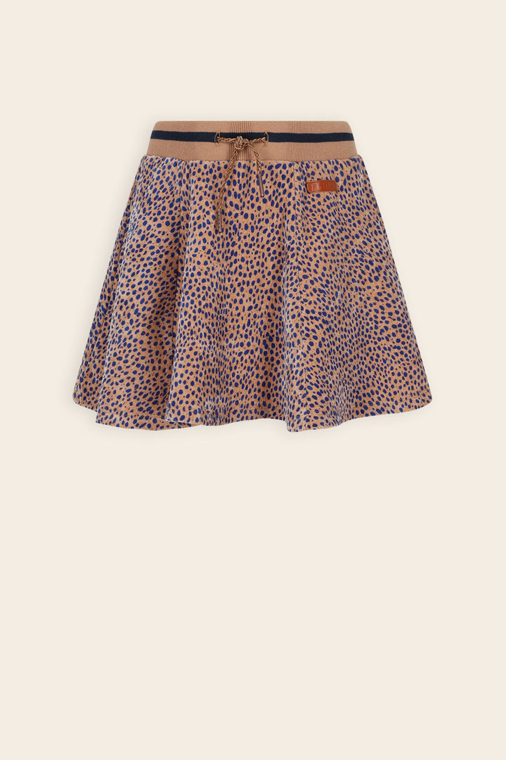NONO Nacey Flared Velvet Print Skirt - Taupe - product view 1