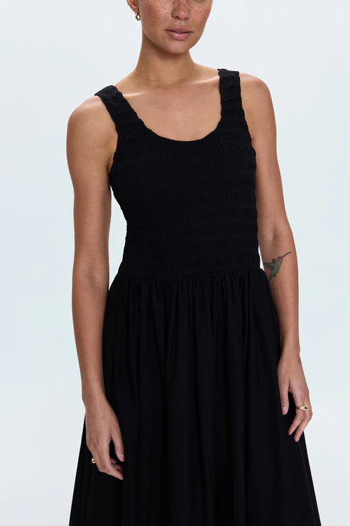 PIS Alessia Black Smocked Drop Waist Dress  Lula Boutique for Women and  Children