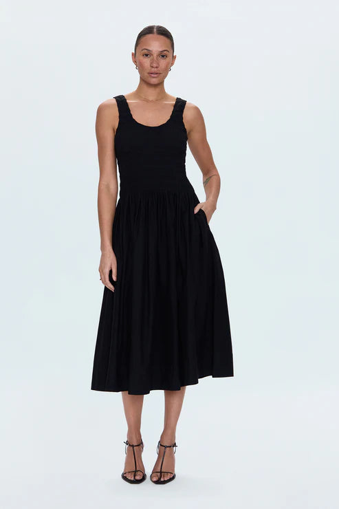 PIS Alessia Black Smocked Drop Waist Dress – Lula Boutique for Women and  Children
