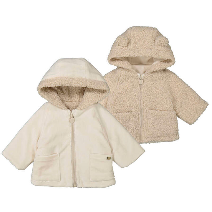 Cream Reversible Teddy Coat