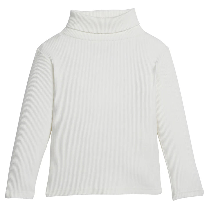 Ribbed Turtle Neck in Ivory