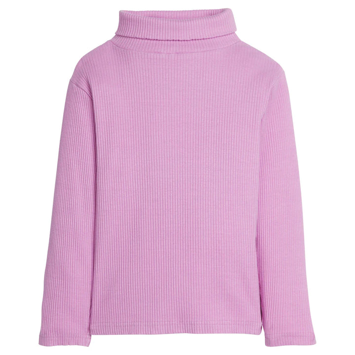 Ribbed Turtle Neck in Petal