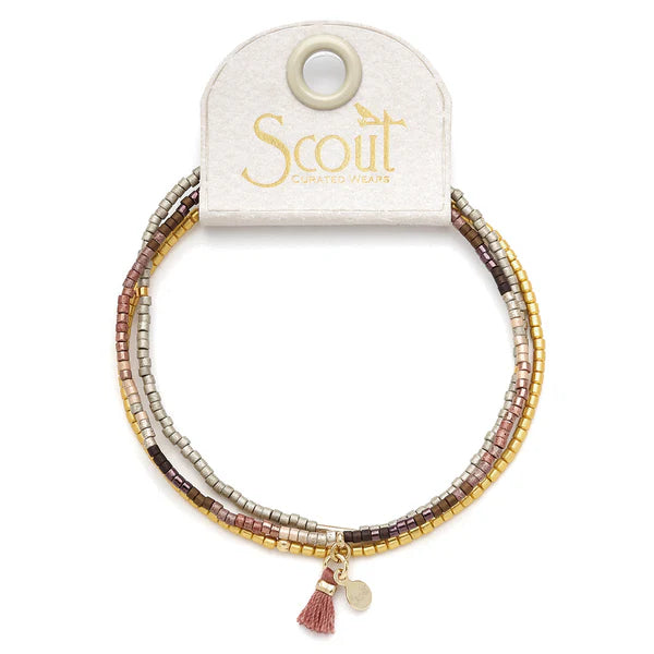 Chromacolor Miyuki Bracelet Trio-Bronze Multi/Gold