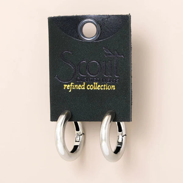 Medium Steller Hoop/Sterling Silver