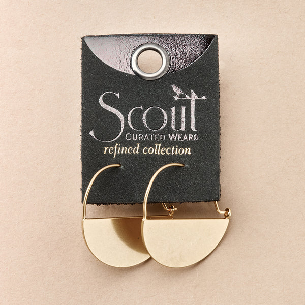 Refined Earring - Lunar Hoop/Gold Vermeil