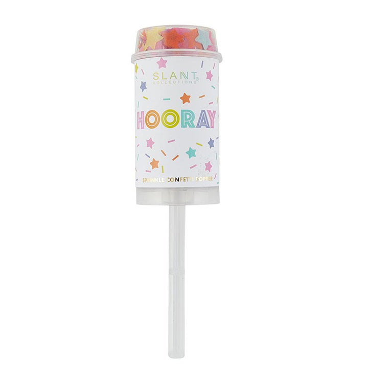 Hooray Party Popper with Rainbow Confetti