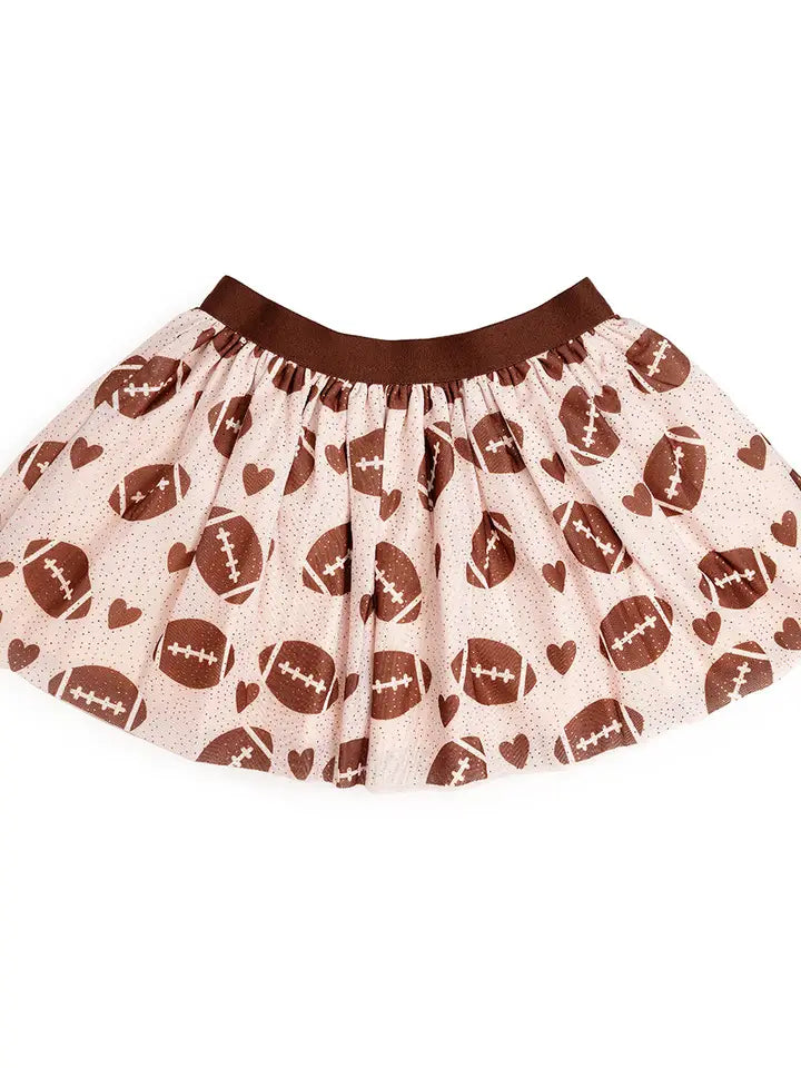 Game Day Football Love Glitter Tutu
