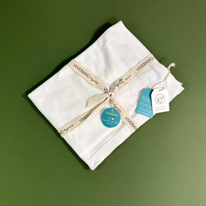 Dove White Knit Blanket
