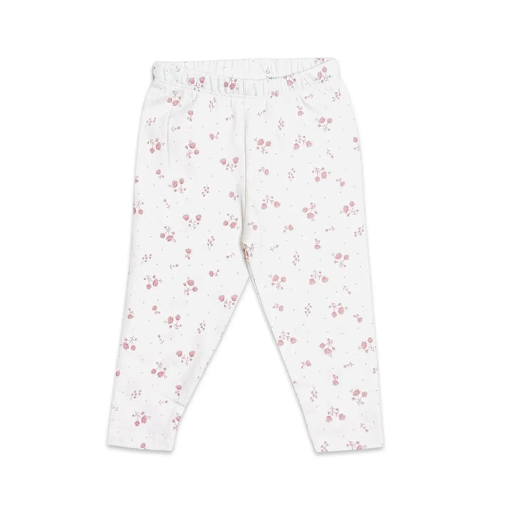 Delicate Floral Jersey Baby Leggings