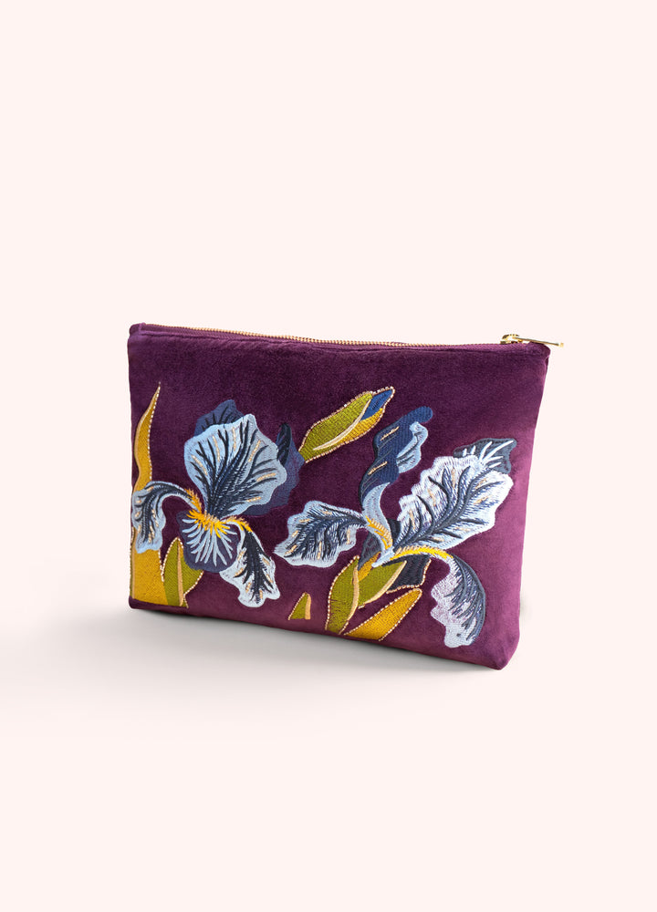 Powder Iris Zip Pouch - product view 1