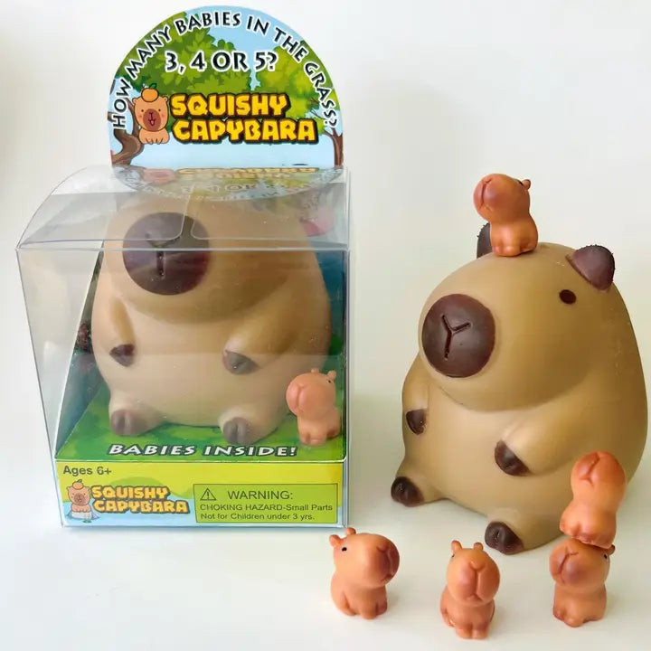 Squishy Capybara With Surprise Babies