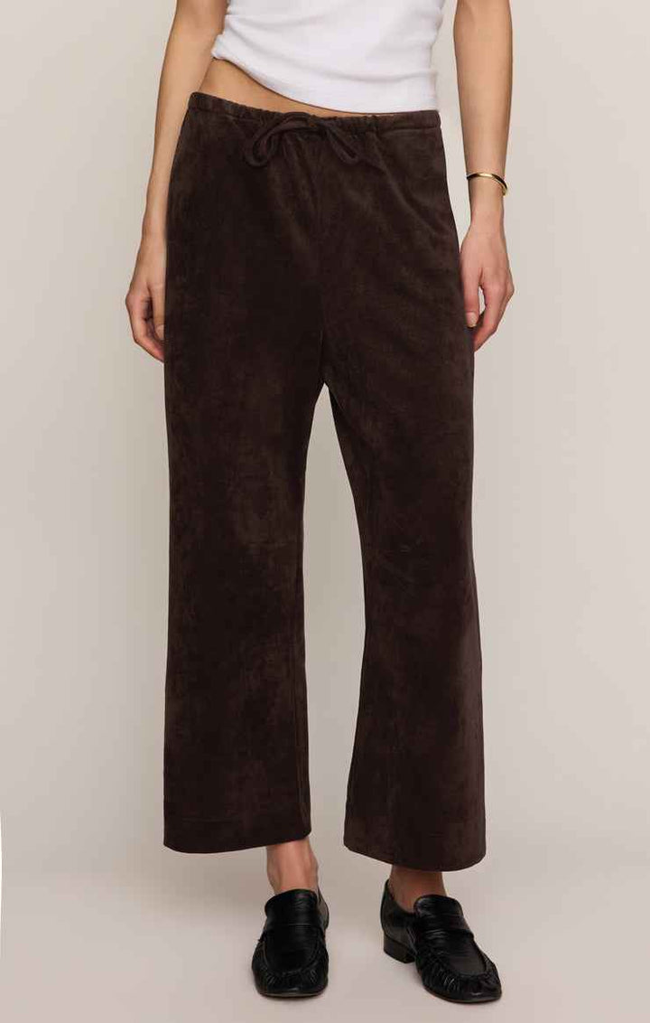 ZSU Drift Suede Pant in Dark Roast