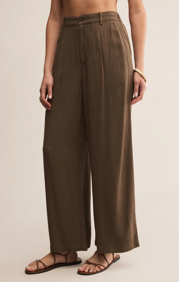 Vista Linen Pant in Tavern Brown