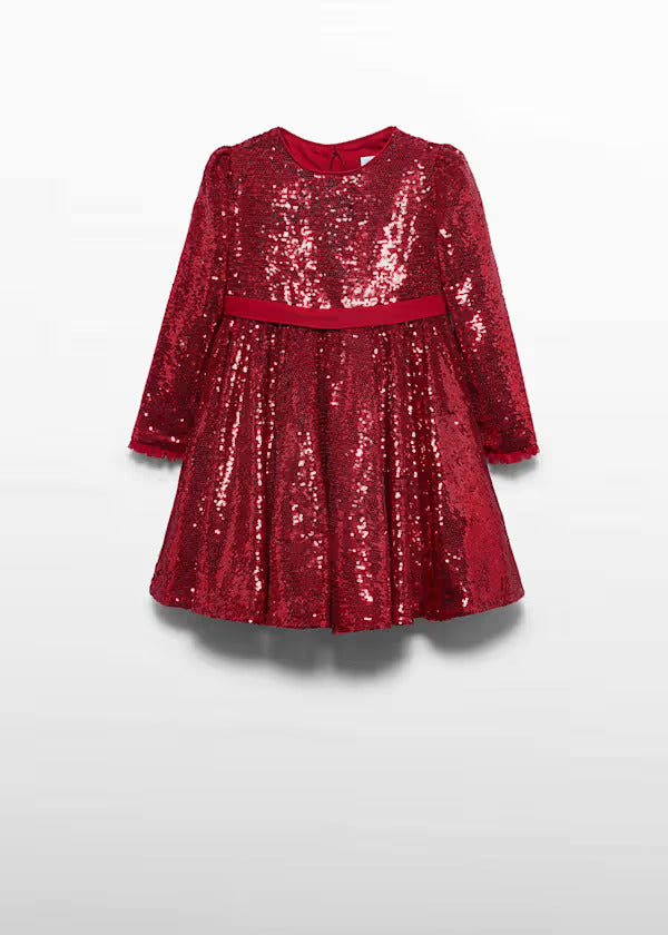 Abel & Lula red sequin dress, front