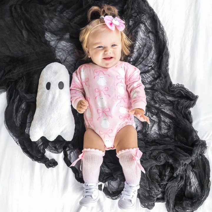Coquette Ghost Halloween Bubble Romper