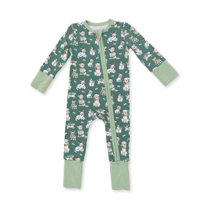 Angel Dear Christmas Dogs Uni Convertible Romper - 1