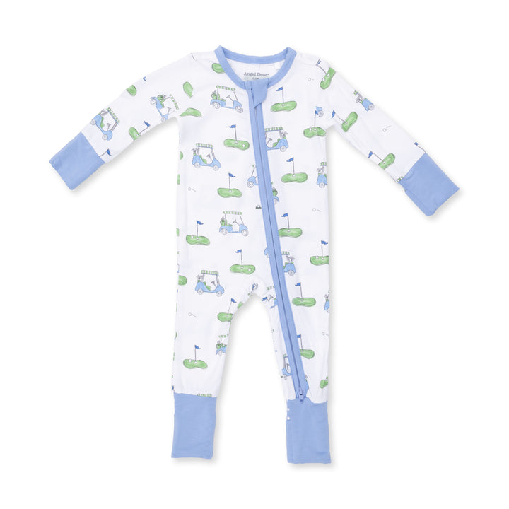 Angel Dear Golf Carts Blue Convertible Romper - 1