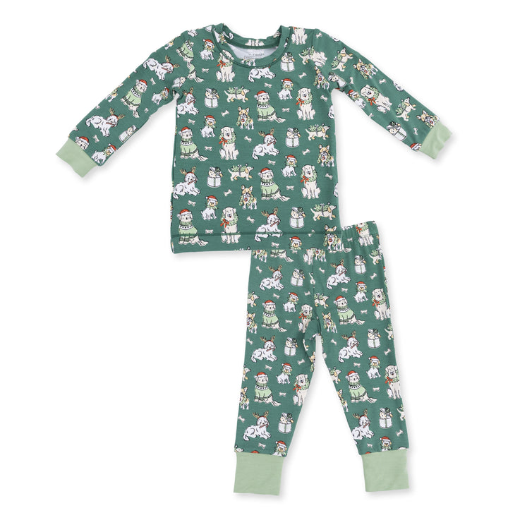 Angel Dear Christmas Dogs Uni Long Sleeve Loungewear Set - 1