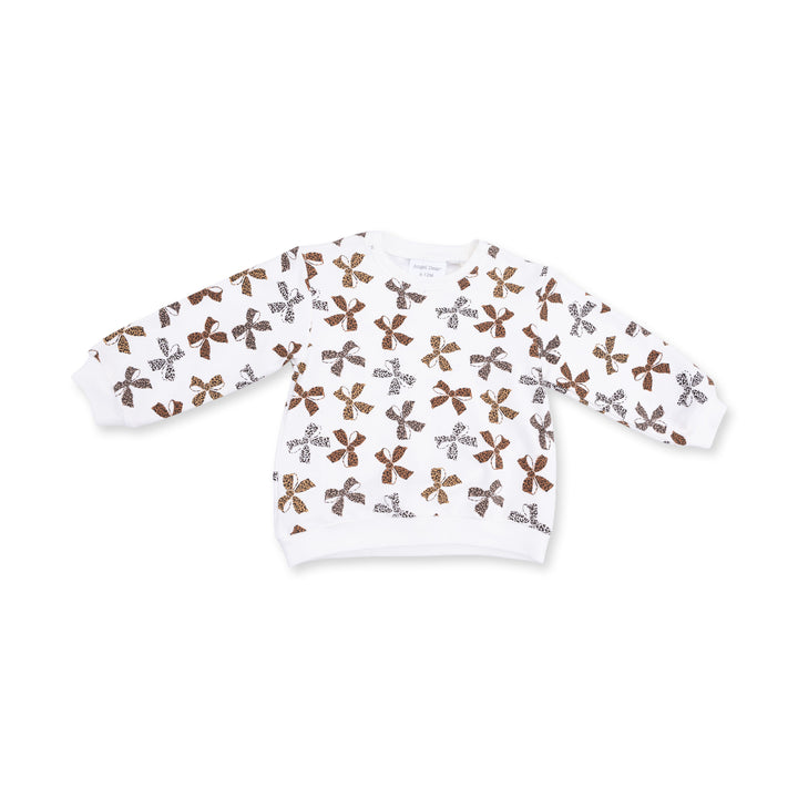 Angel Dear Leopard Bows Sweatshirt & Cargo Pant Set - 1