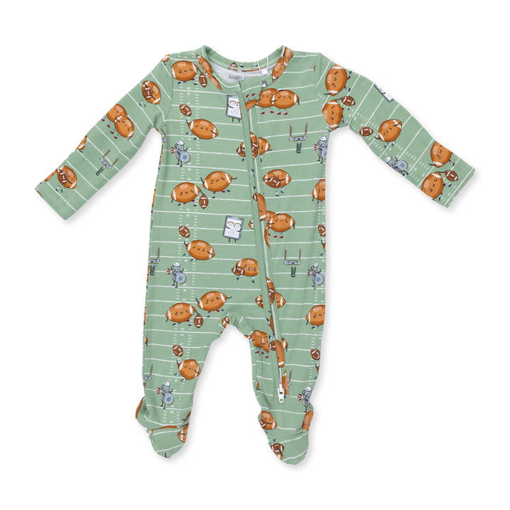 Angel Dear Footballs Playing Football 2 Way Zipper Footie - 1