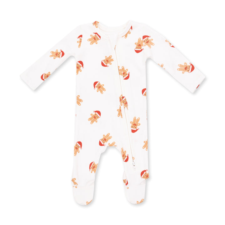 Angel Dear Simple Gingerbread 2 Way Zipper Footie - 1