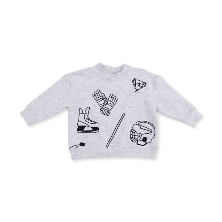Angel Dear Hockey Drop Sleeve Sweatshirt - 1