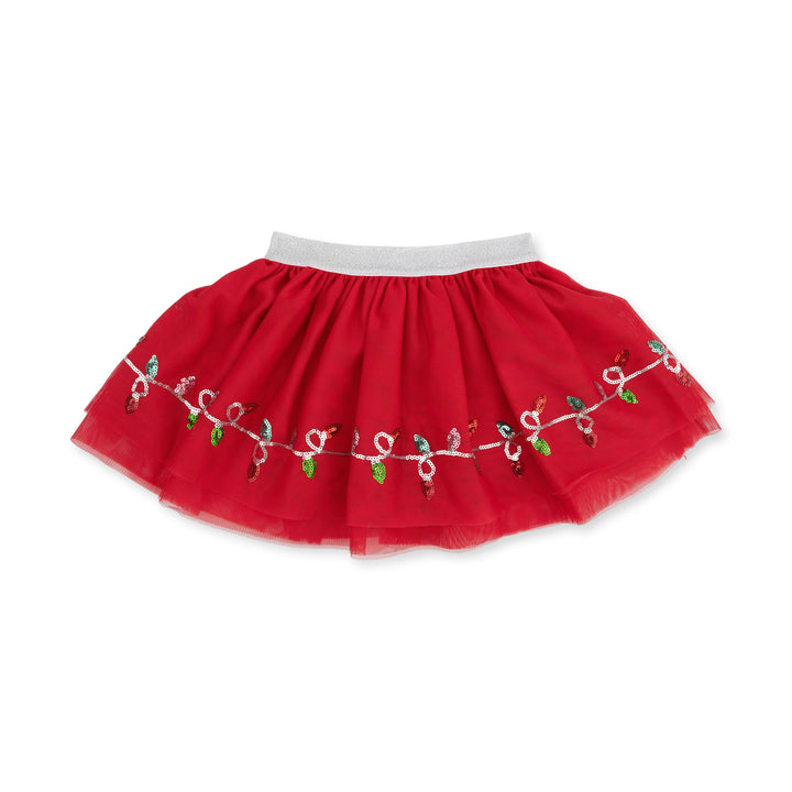 Angel Dear Christmas Lights Merry Tutu Skirt with Bike Shorts - 1