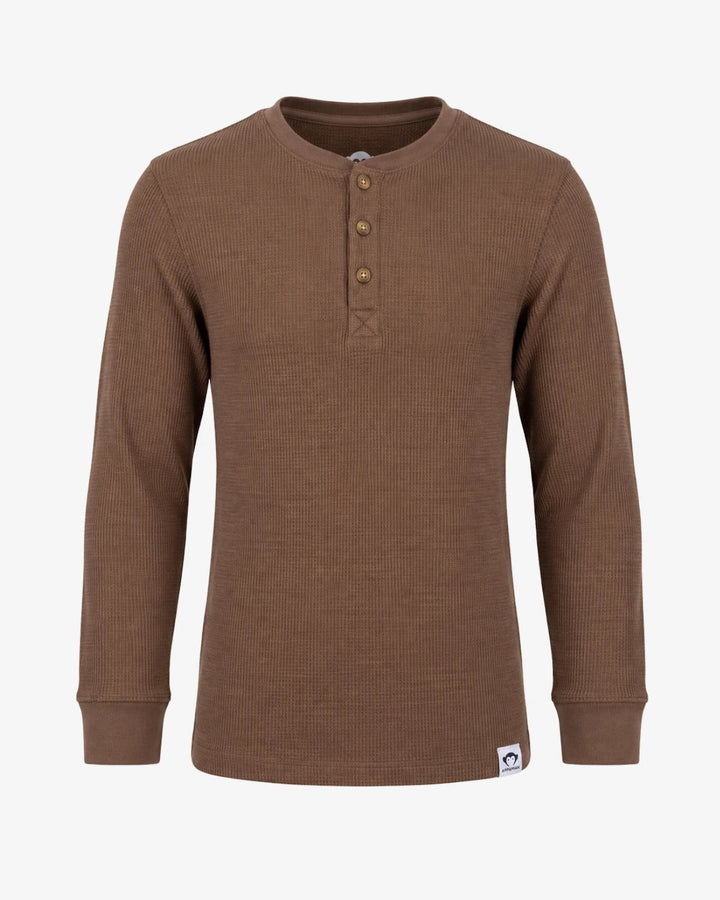 Appaman Brown Craftsman Thermal Henley