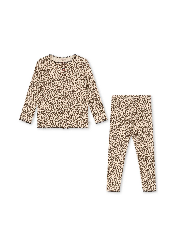 Rivi Rib Leopard Set