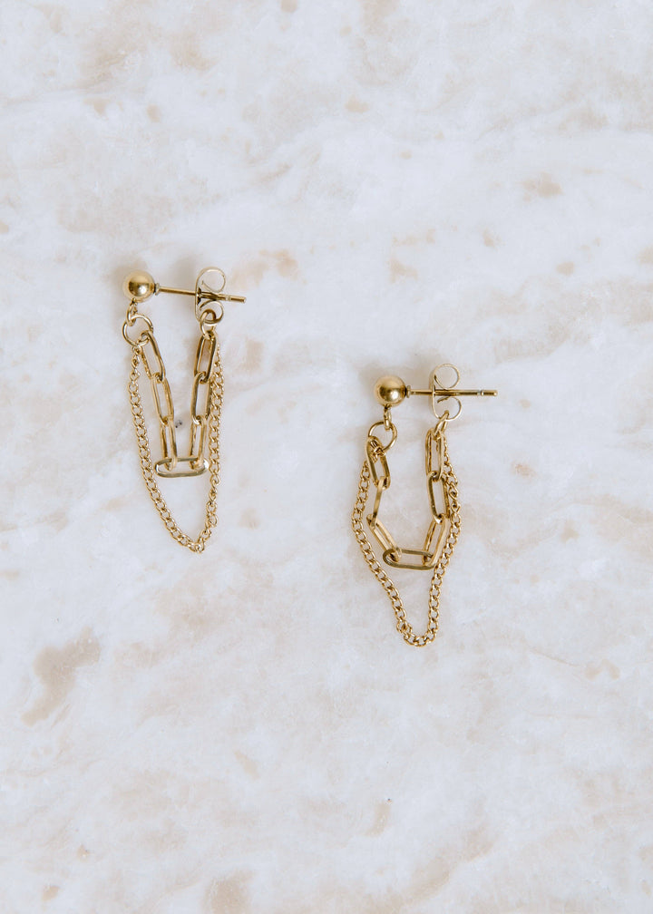 Amelia Layered Earring: Gold