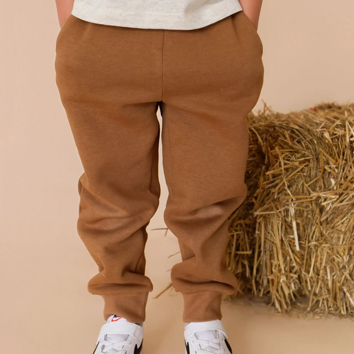 Brown Basic Jogger Sweatpants