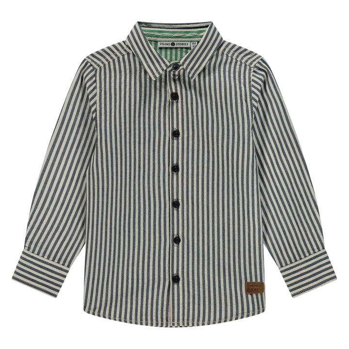 Boys Striped Button Down Shirt