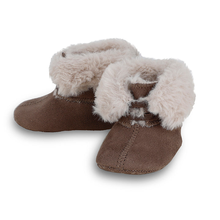 Faux Fur Brown Bootie