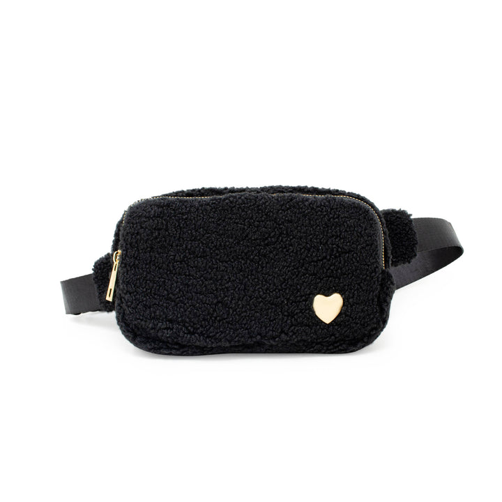 ZOM Fuzzy Belt Bag w/ Heart for Kids — alternate view 3