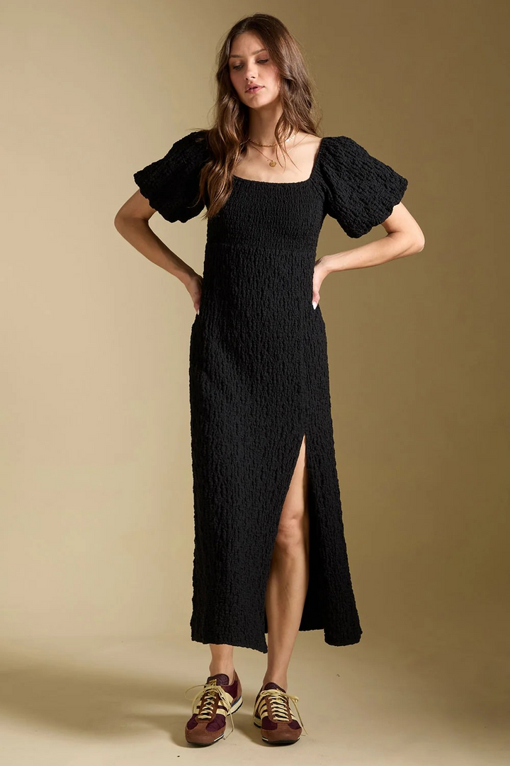 Drew Midi Dress in Black