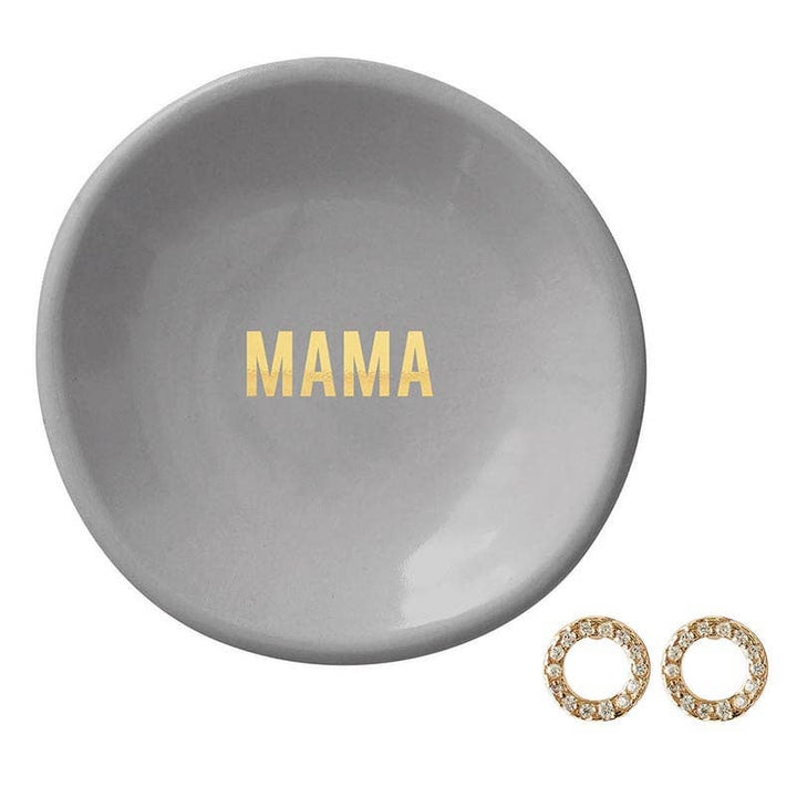 SBD Ceramic Ring Dish & Earrings - Mama