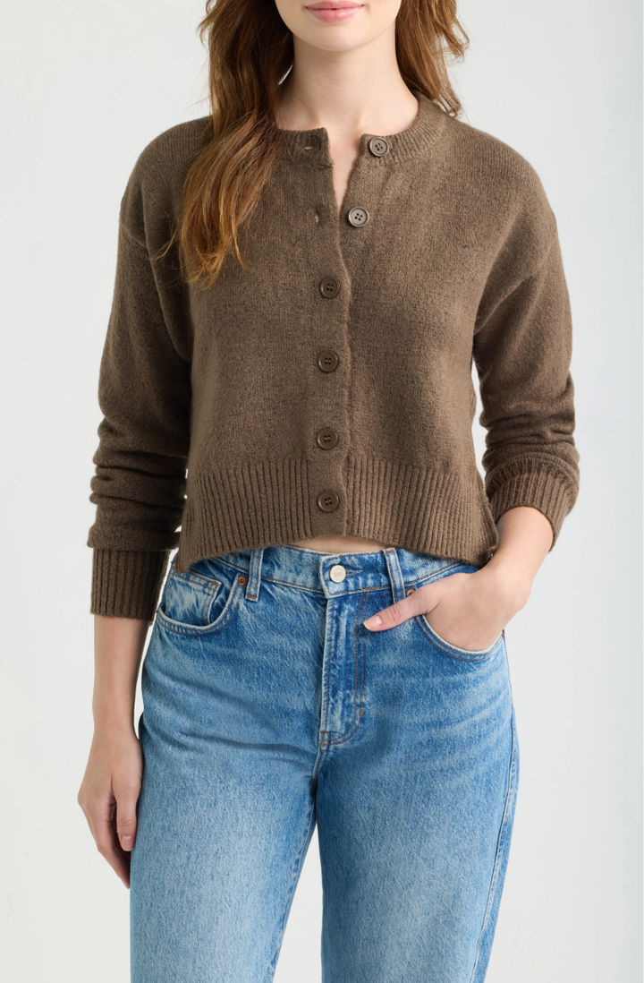 Deluc Teide cardigan in Mocca