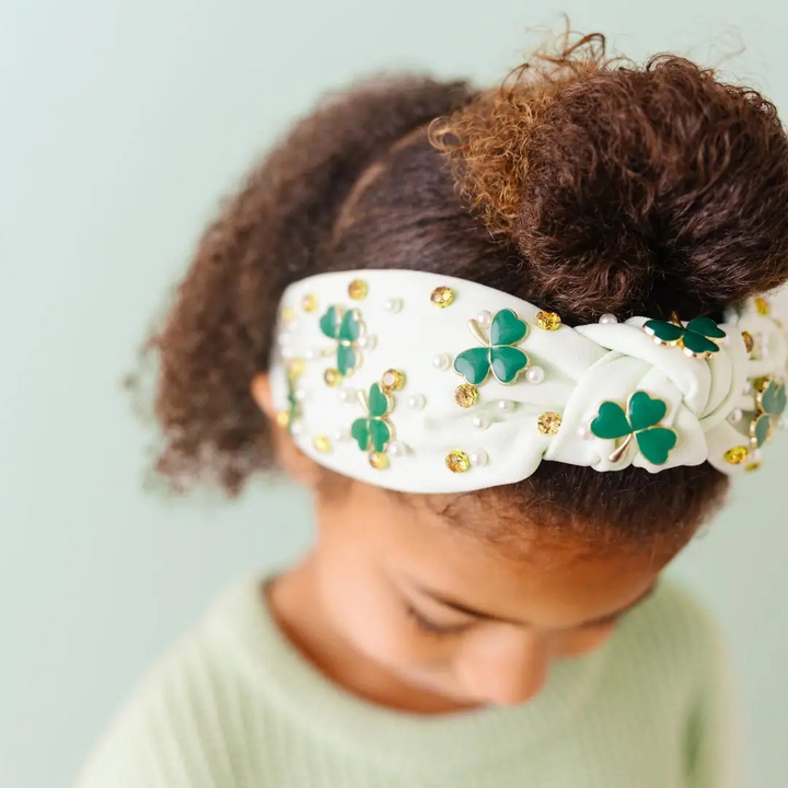 St Patrick's Day Gemstone Headband Kids