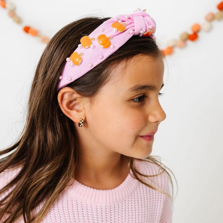 Coquette Pumkin Gemstone Headband