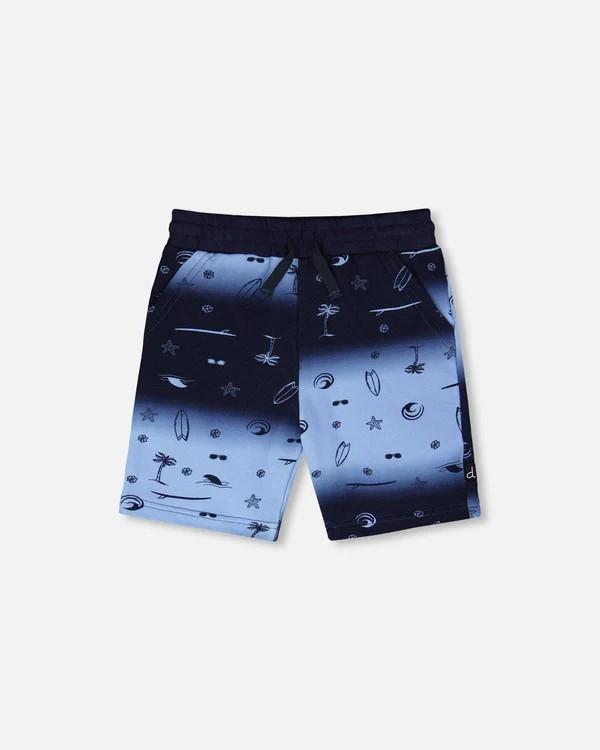 DPD French Terry Blue Surf Tie Dye Shorts Boy