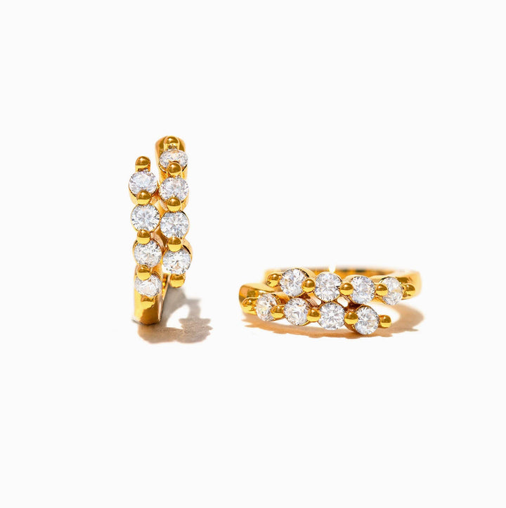 Girls Crew Mirrorball Hoops: Gold